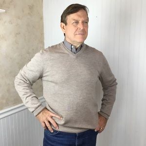 Thomas Pink Merino Wool Sweater